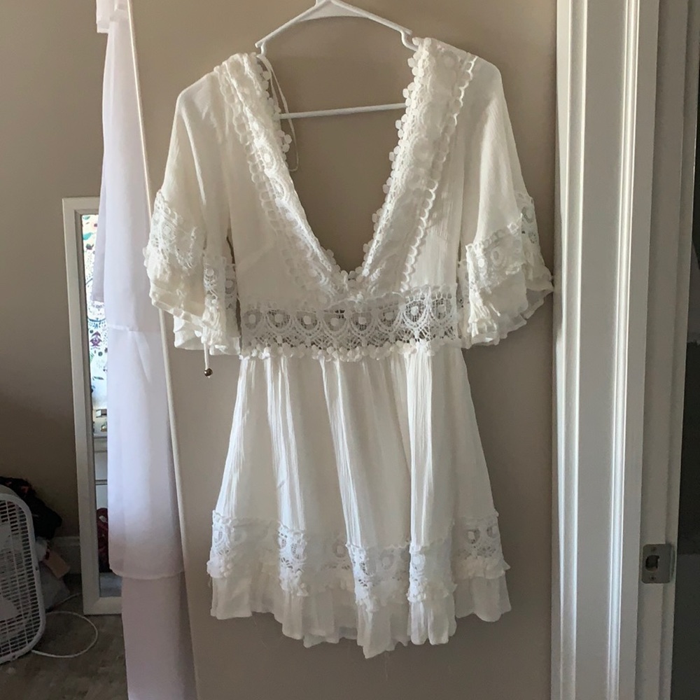 White Hello Molly Dress